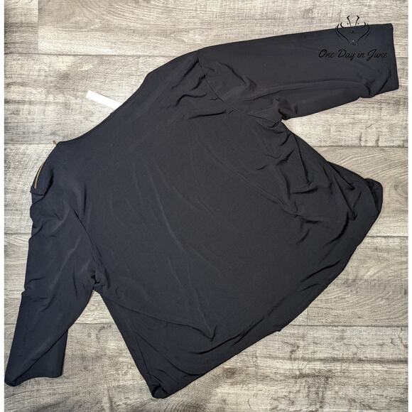 Premise Long Sleeve Zipper Shoulder Blouse Size 3X - Picture 5 of 5